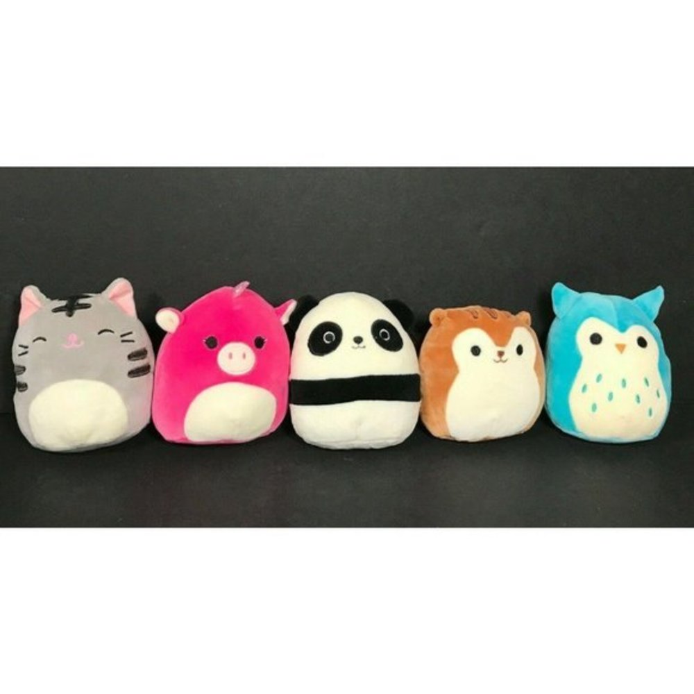squishmallow lot 5 kellytoy small plush animals ca